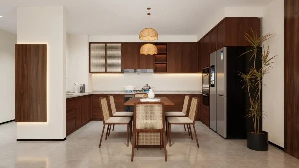 Neo-Chinese Style Wooden Charm Elegant Residence