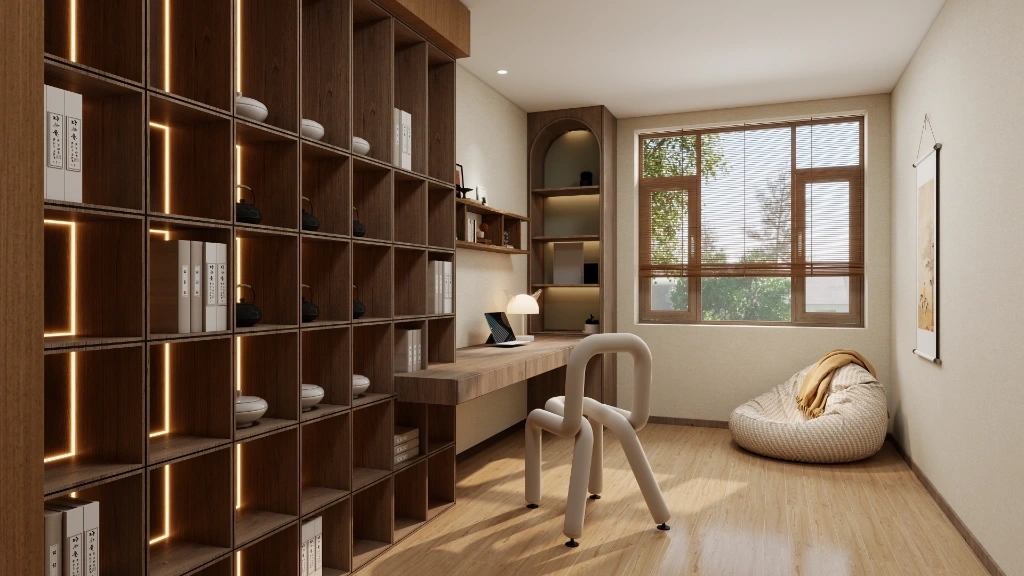 New Chinese Style: Elegant Narrative study-room