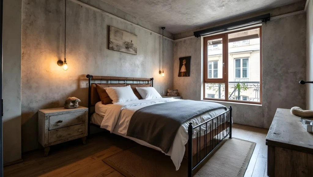 Time Dialogue of Industrial - Style Bedrooms bedroom