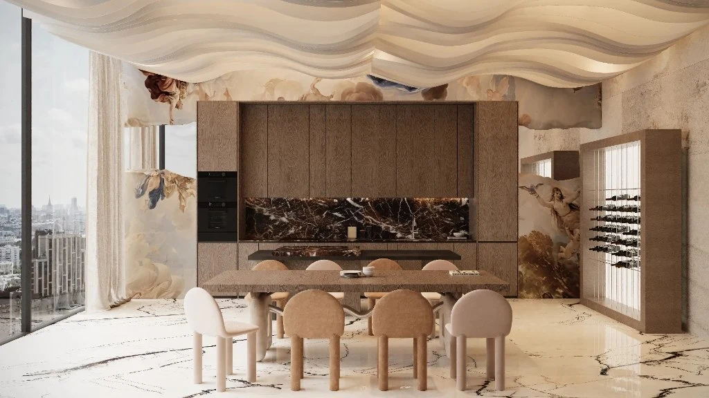 Neo-Renaissance Serenity kitchen