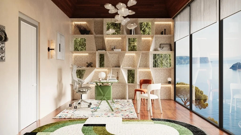 Hybrid Haven: Gaming Meets Work office