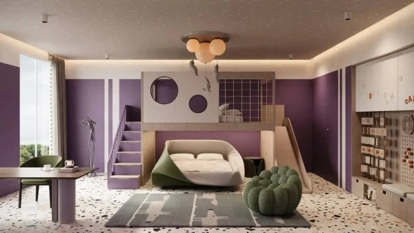 Playful Modern Kids’ bedroom 