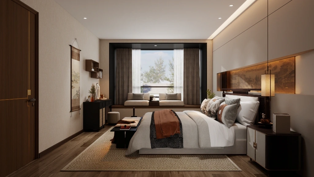 Neo-Chinese Style: Oriental Poetic Dwelling Place bedroom