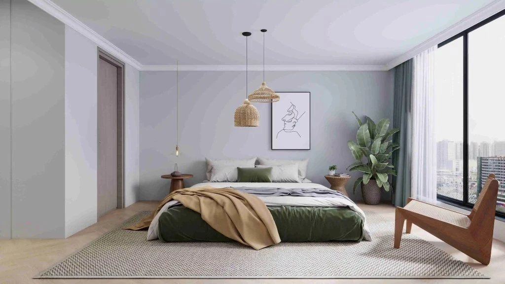 The Charming Style of a Modern and Minimalist Home Space bedroom