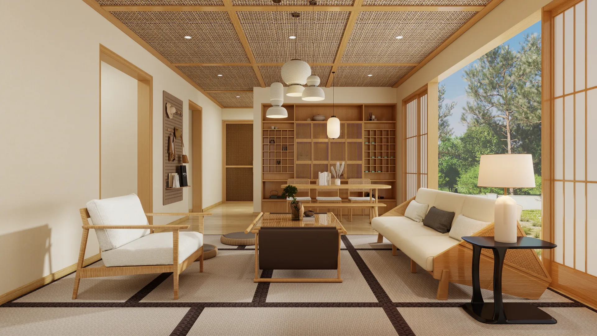 Weaving an Oriental Quiet Home Living room 4