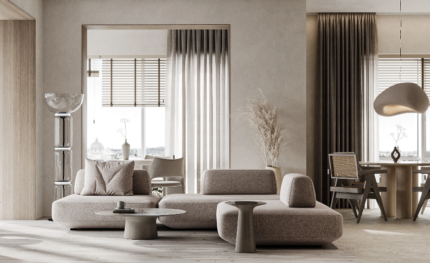 15 Living Room Curtain Ideas enhance the overall ambience content 14