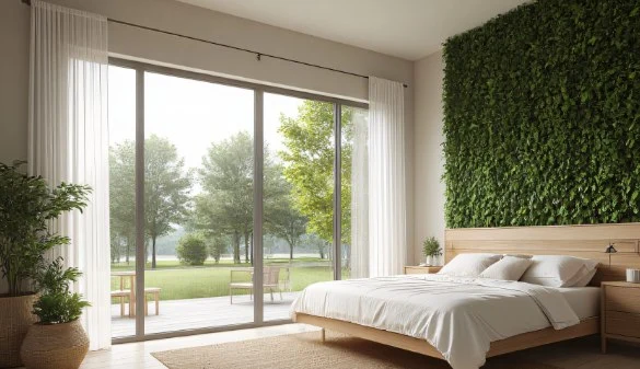 Decorate your bedroom with greenery.