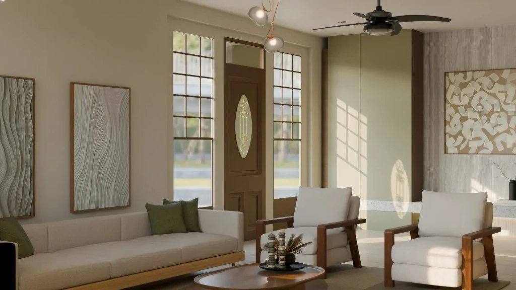 Nordic-Inspired Modern Living Space living-room