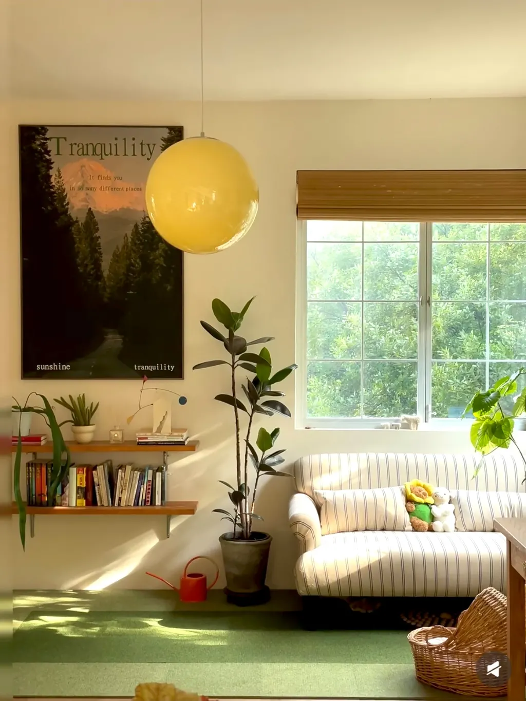 A Sun-Drenched Vintage Nook ☀️🌿  A blend of retro character, organic textures, and the joyful energy