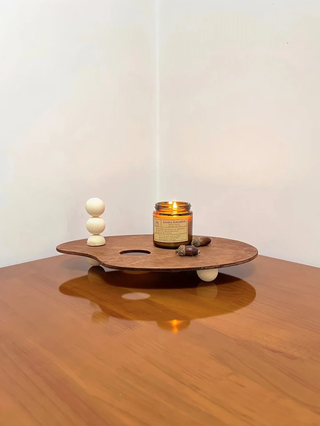πͺ΄ DIY Wooden Display Stand π€ Warm wood tones meet playful rounded legs. This simple project