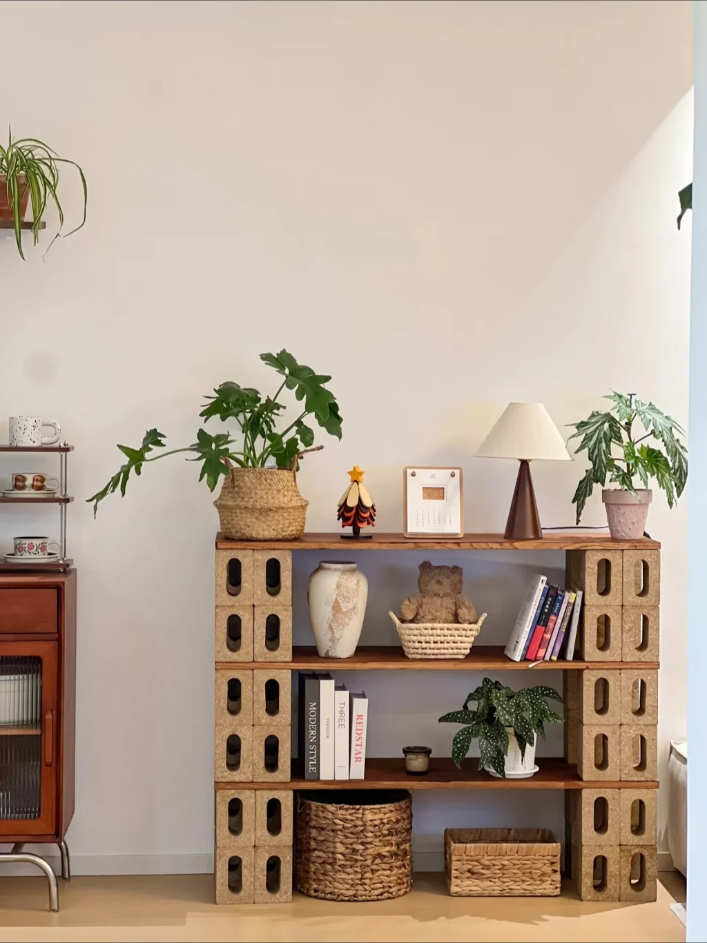A Little DIY Storage Corner 🌿✨  Proof that you do not need a huge budget to create a cozy,
