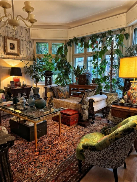 The Art of Maximalist Living: Welcome to "More is More" 🌿✨  Step into a space that truly celebrates