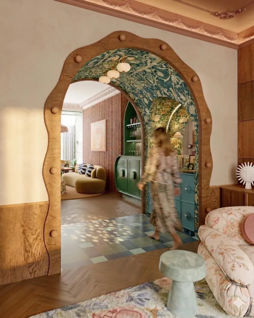 Whimsical Maximalism & Contemporary Eclectic ✨  This space is a masterclass in joyful, expressive