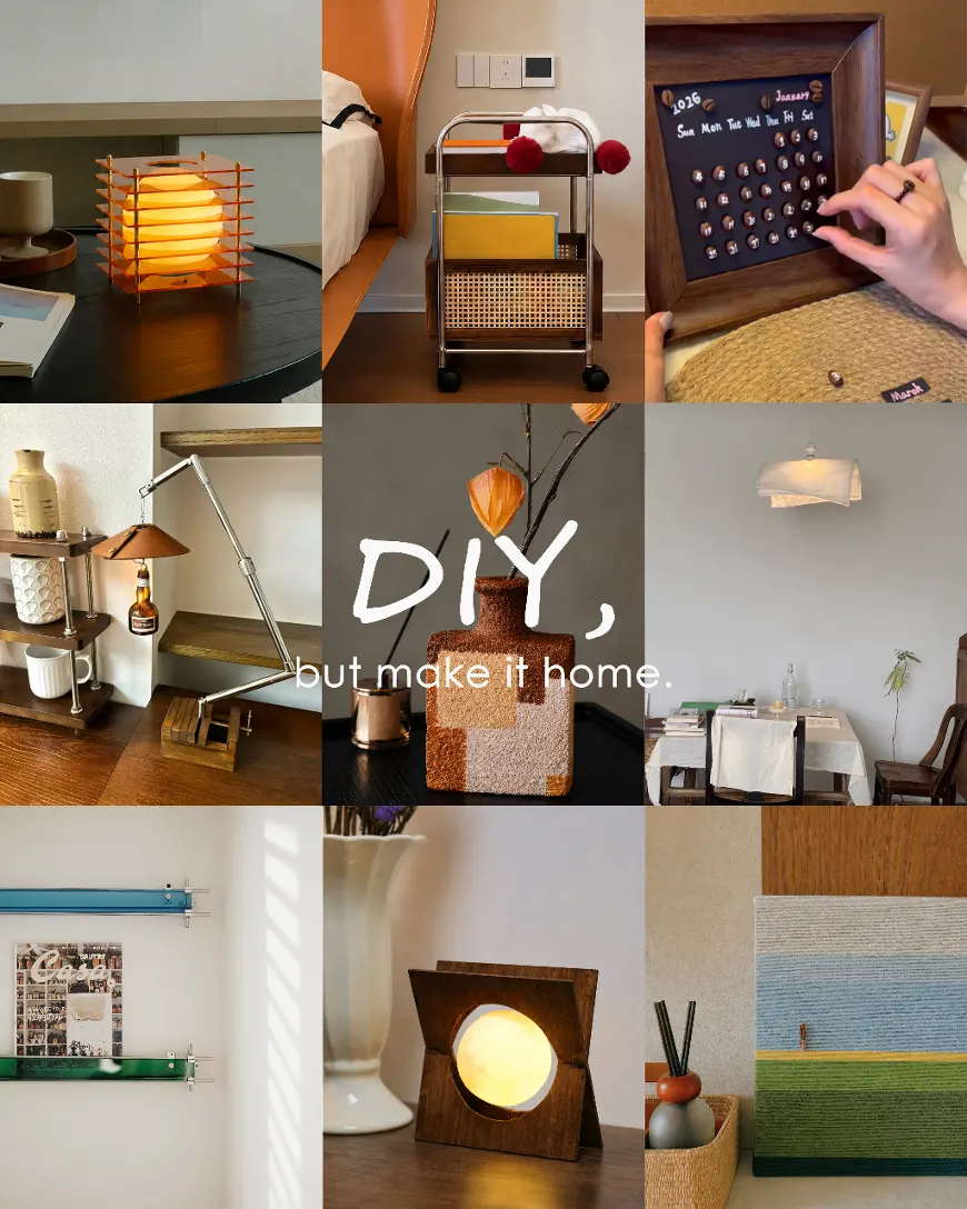DIY, but make it home. 🏠  A space doesn’t have to be expensive to feel special. Sometimes, all it