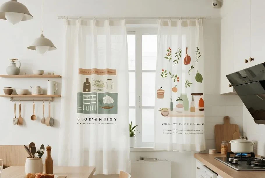 14 Modern Latest Designs For Kitchen Curtains content 11
