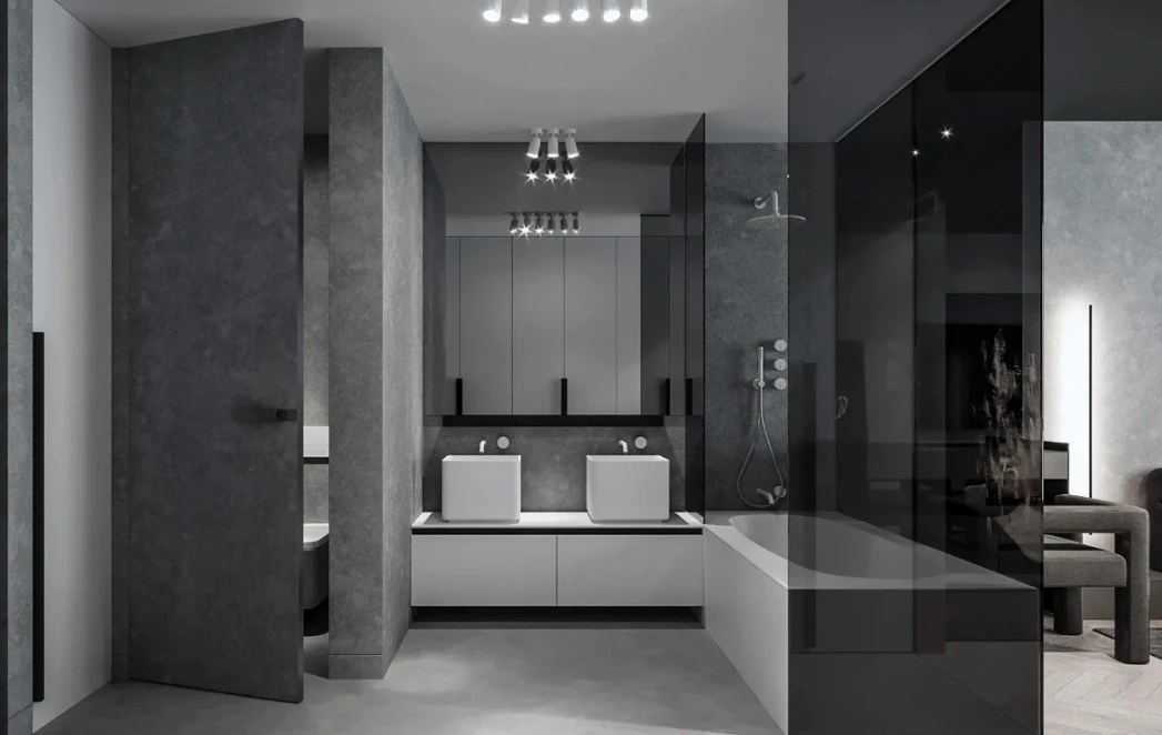 Bathroom Color Creative Gray Design Ideas and Matching Selection Guide content 1