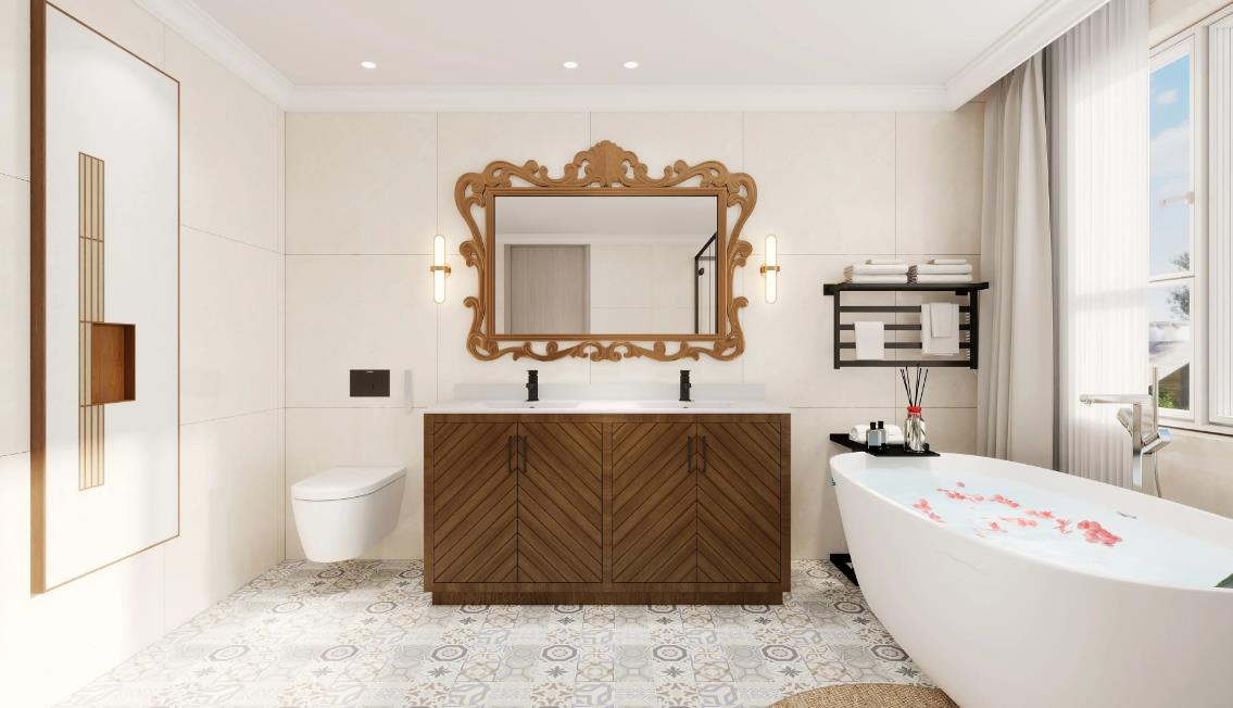 21 Most Popular Modern Bathroom Floor Tile Ideas 2025 content 14