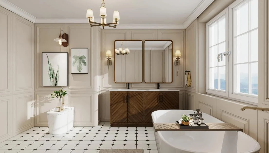 20 Best Modern Bathroom Wallpaper Ideas 2025 content 16