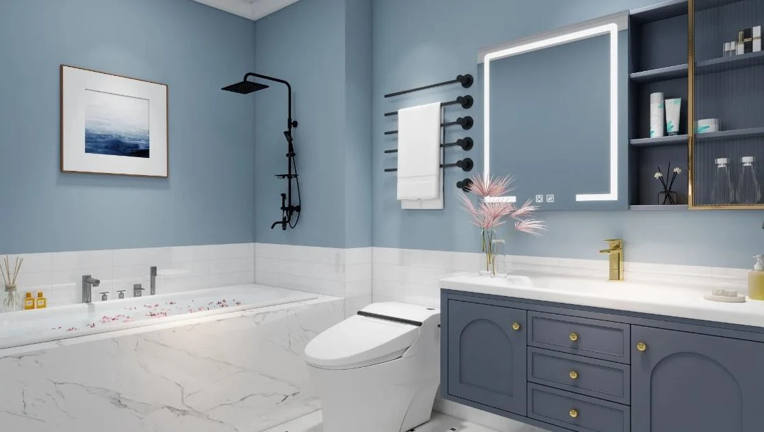 20 Best Modern Bathroom Wallpaper Ideas 2025 content 19