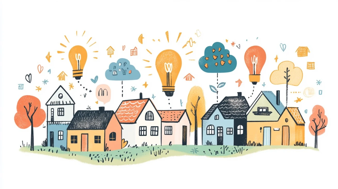 House hand-drawn map