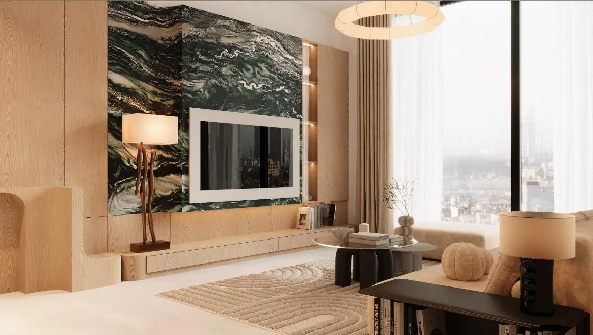 20 Latest Simple Living Room Wall Tile Design content 2