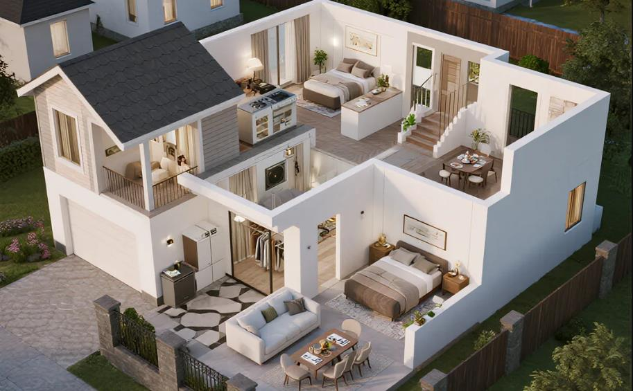 Modern Simple 5 Roomed House Designs Plans content 1