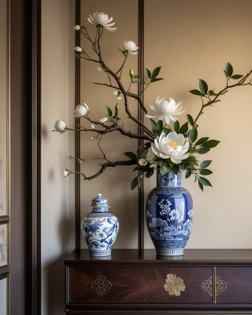 Balance Chinoiserie with modern