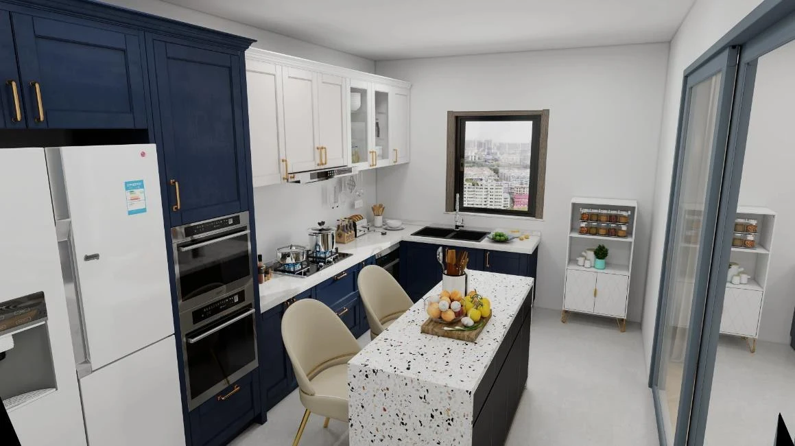 28 Fresh and Bright Blue and White Kitchen Ideas content 2