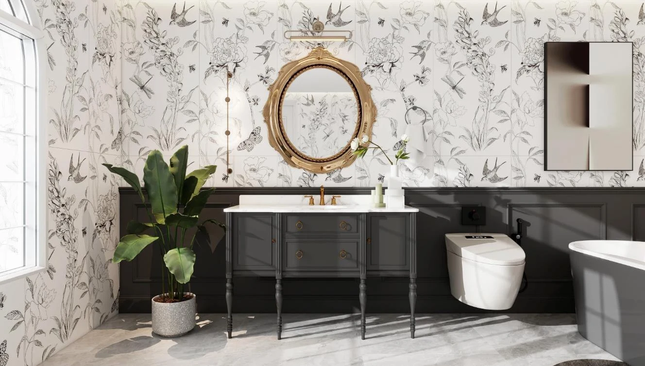 20 Best Modern Bathroom Wallpaper Ideas 2025 content 3