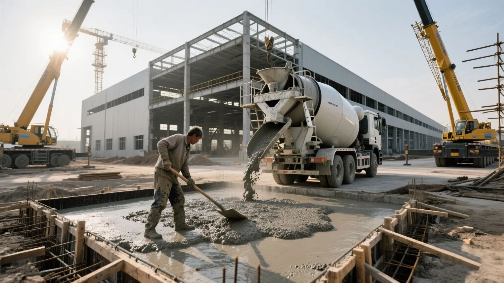 Construction of ready-mixed concrete