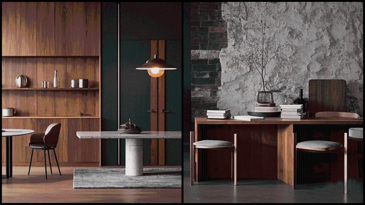 Texture contrast space map