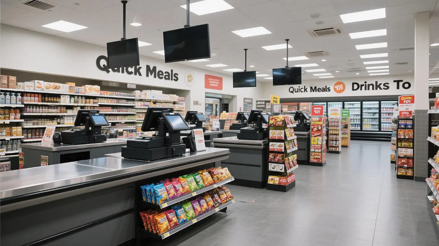 Convenience store scene picture