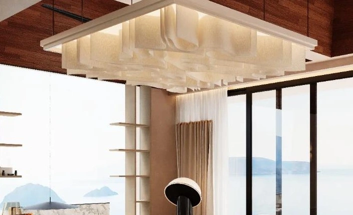 Square pendant light