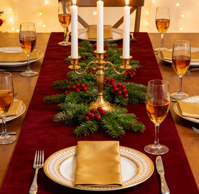 New Year's Table Decoration