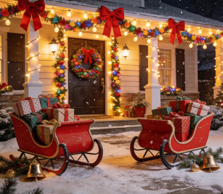 New Year Garden Decorations