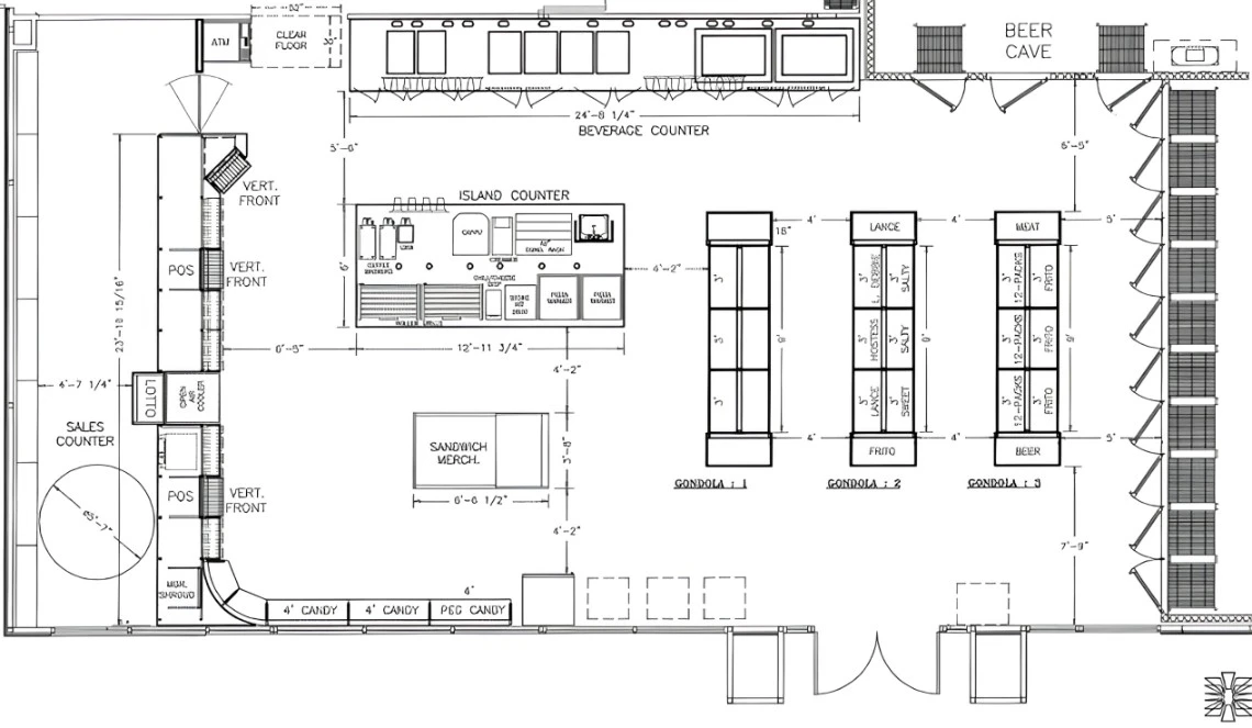CAD design drawing