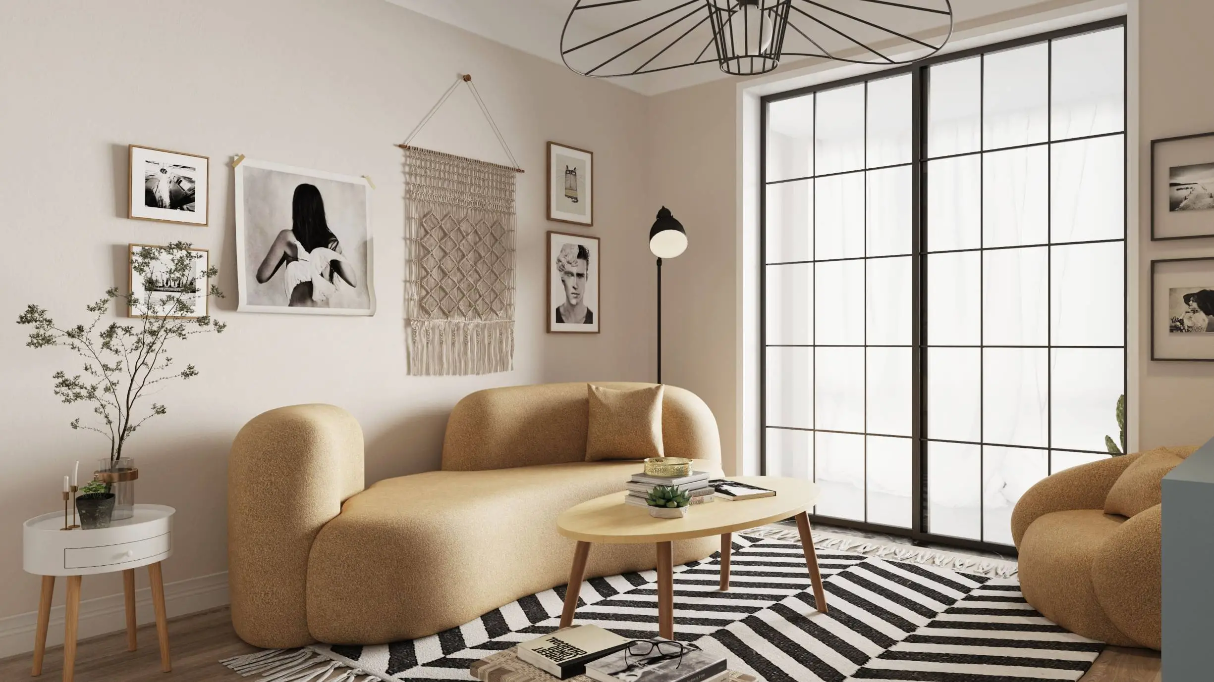 balancing bold colors with neutrals