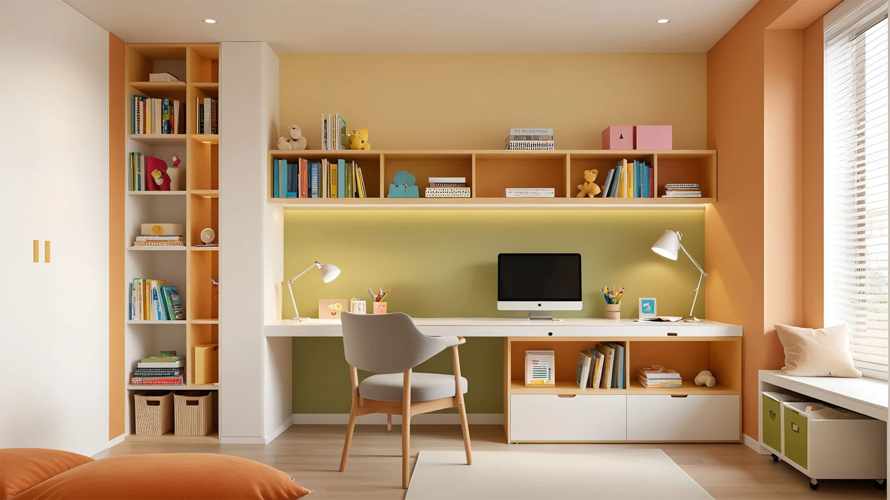 Dedicated kids study room setup for focus and creativity