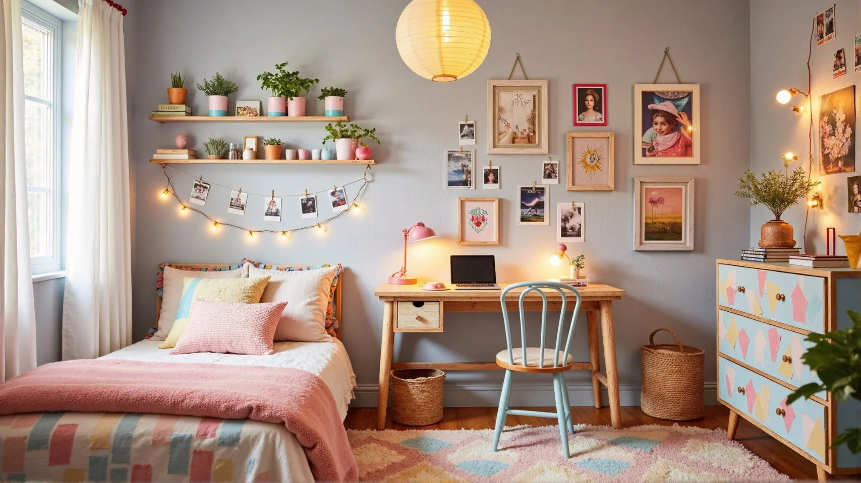 Budget-friendly DIY decor for girly rooms