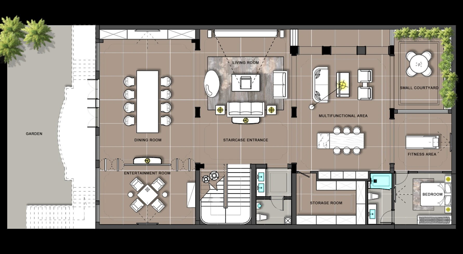 Interior design drawings