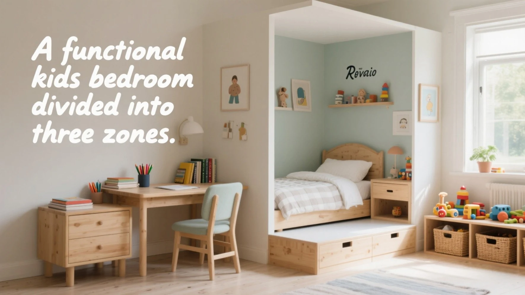 functional kids bedroom layout