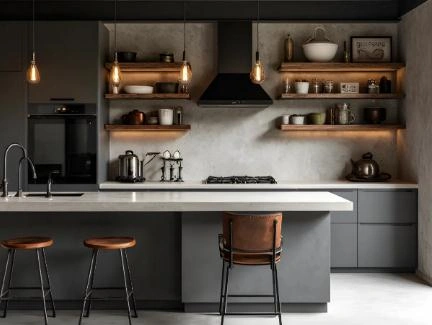 Retro warm-toned Edison bulb