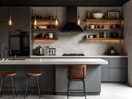 Retro warm-toned Edison bulb