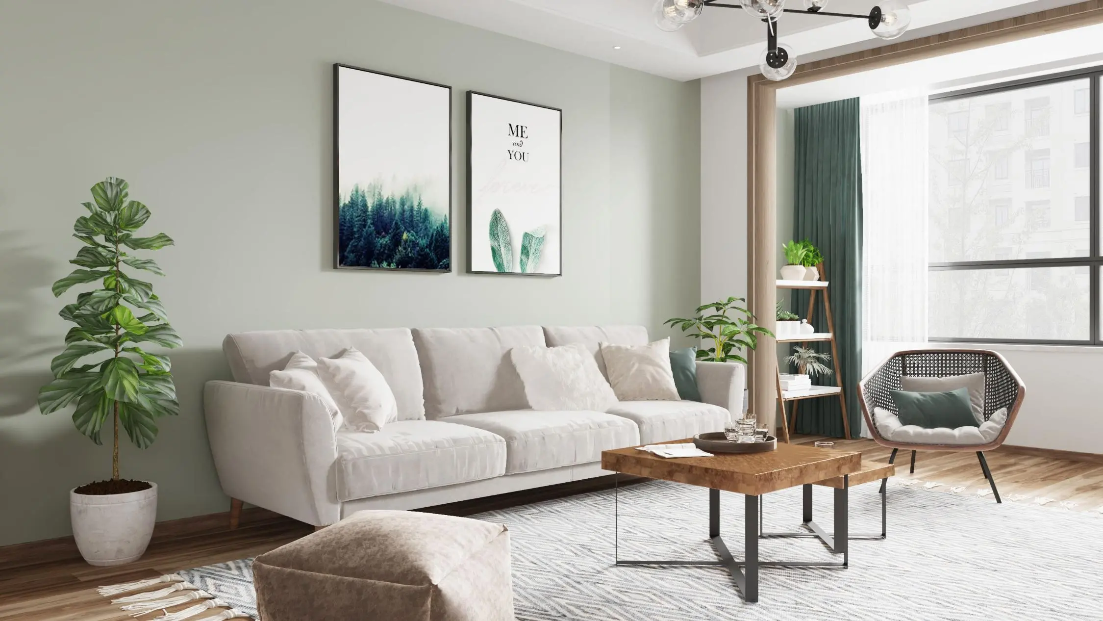 The concept of less is more is integrated into design