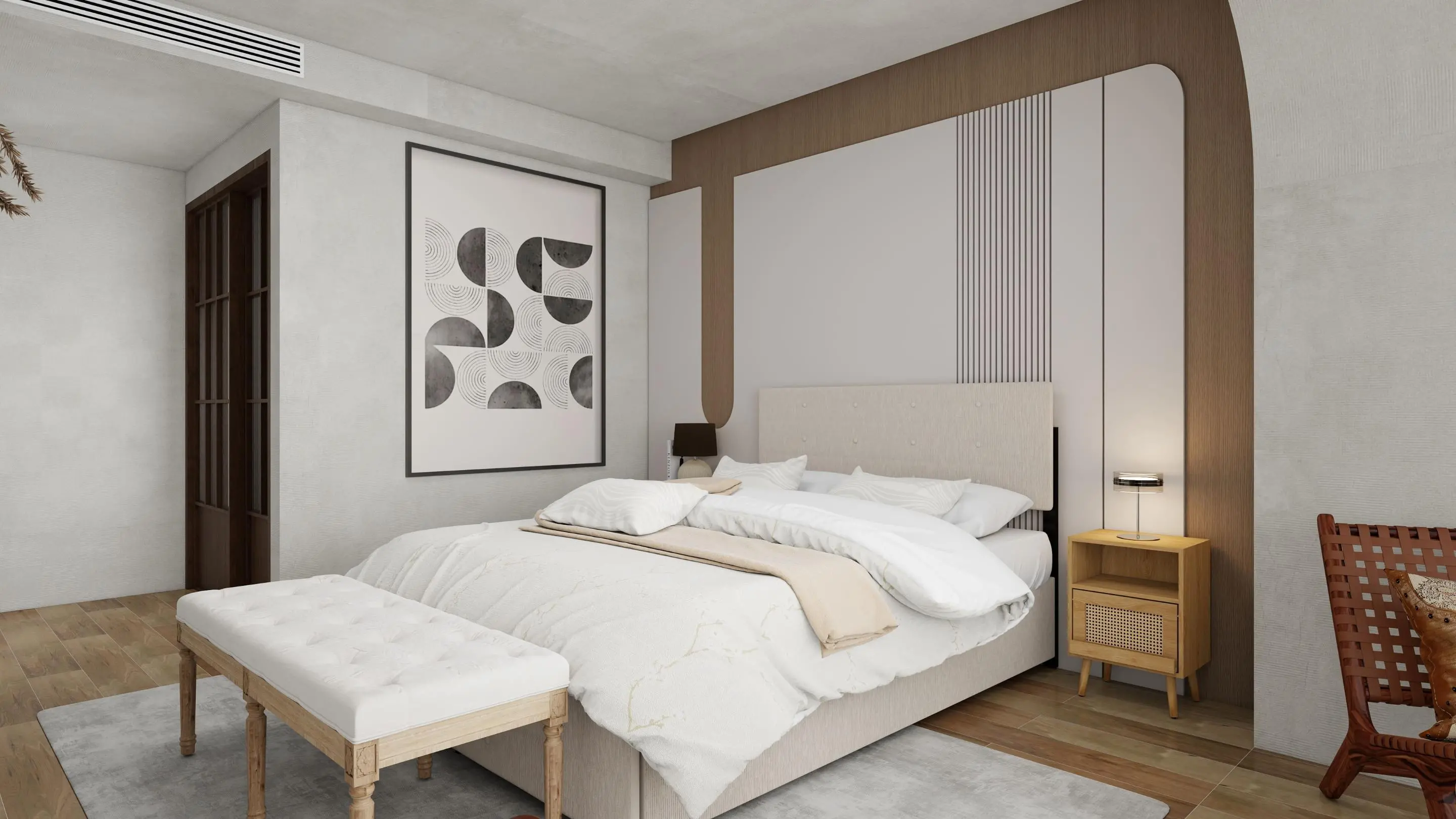 Elaborate bedroom design makes more efficient everyday