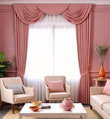 Dreamy Pink Curtains