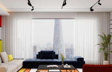  Semi-Transparent Sheer Curtains