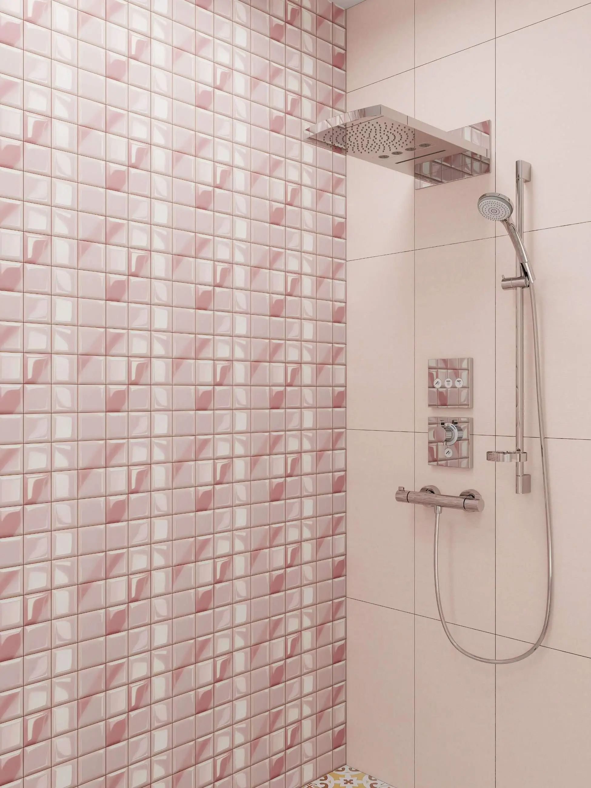 Textured and Detailed Surfaces shower head