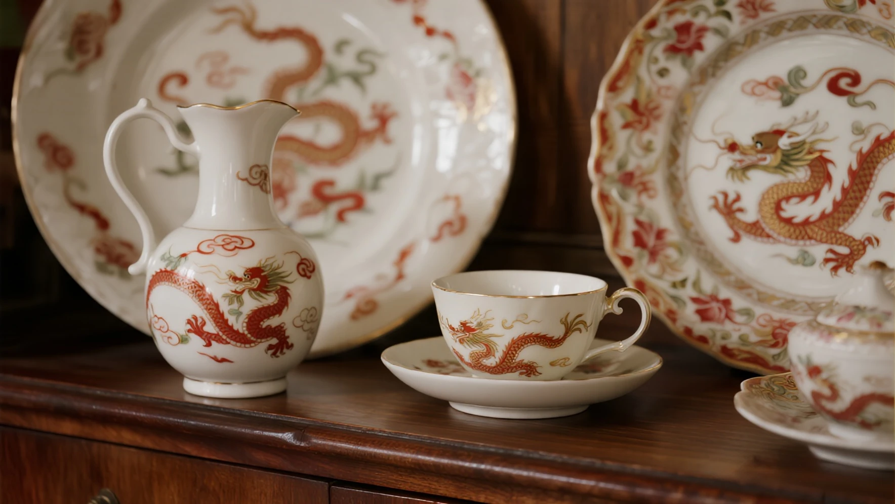 European porcelain inspired by Chinese motifs