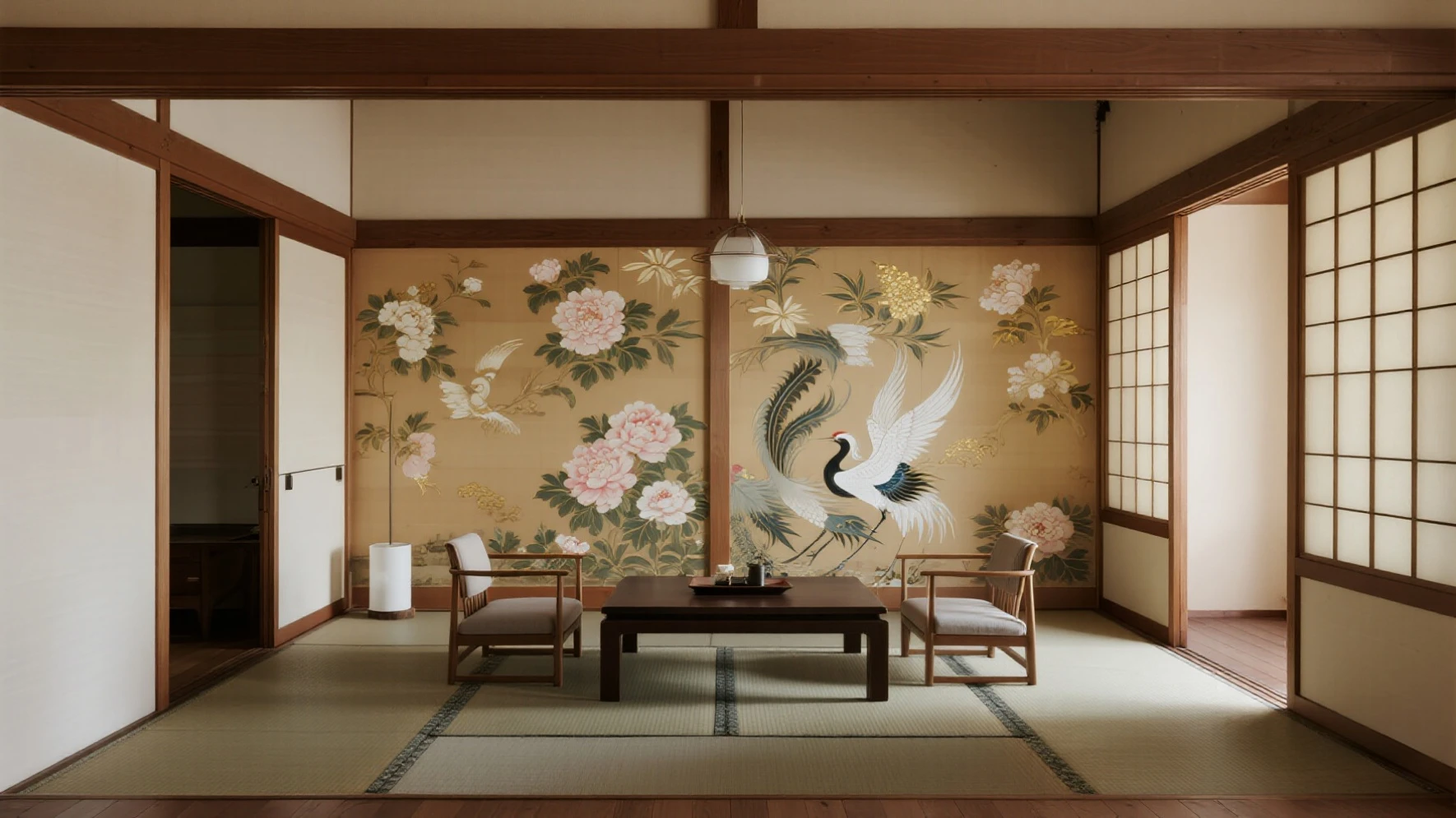 Fusion of Chinoiserie and Japanese minimalism in interior design